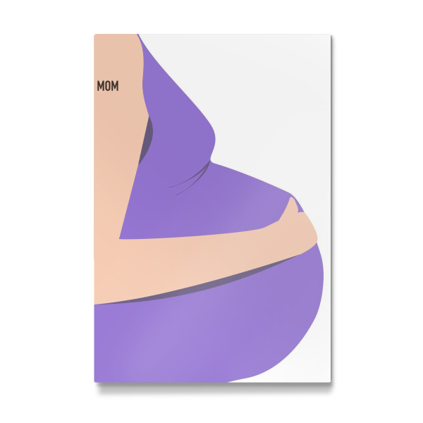 Galerie-Print "I BECOME A MOM" 75x50 cm artboxONE