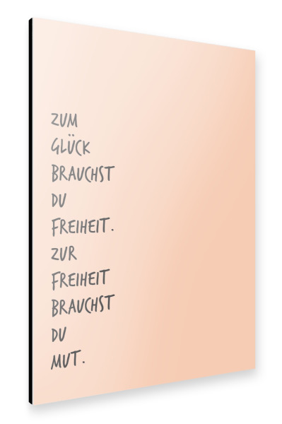 Alu-Dibond "Freiheit" 30x20 cm artboxONE