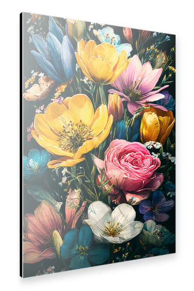 Alu-Dibond "Gartenblumen C (matart)" 30x20 cm artboxONE