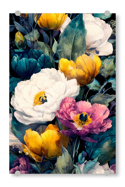 Acrylglasbild "Gartenblumen J (matart)" artboxONE - Natur,Floral - Blumen,Garten,Natur,Modern,Kunst