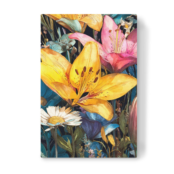 Leinwandbild "Gartenblumen K (matart)" artboxONE - Natur,Floral - Blumen,Garten,Natur,Modern,Kunst