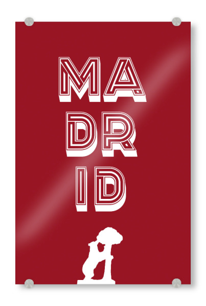 Acrylglasbild "Madrid Typo" artboxONE - Städte,Typografie,Städte / Venedig