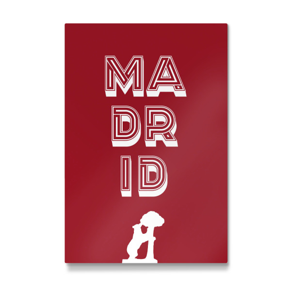 Galerie-Print "Madrid Typo" 75x50 cm artboxONE