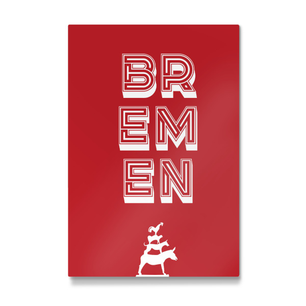 Galerie-Print "Bremen, Typo" 75x50 cm artboxONE