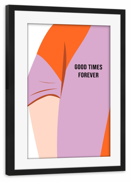 Poster mit Rahmen schwarz "Happy boy" artboxONE - Für Kinder,Liebe,Fashion