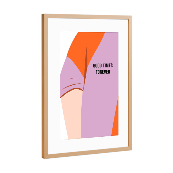 Poster mit Rahmen Kupfer "Happy boy" artboxONE - Für Kinder,Liebe,Fashion