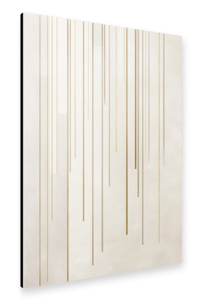 Alu-Dibond "Goldene Linienstrukturen" 30x20 cm artboxONE