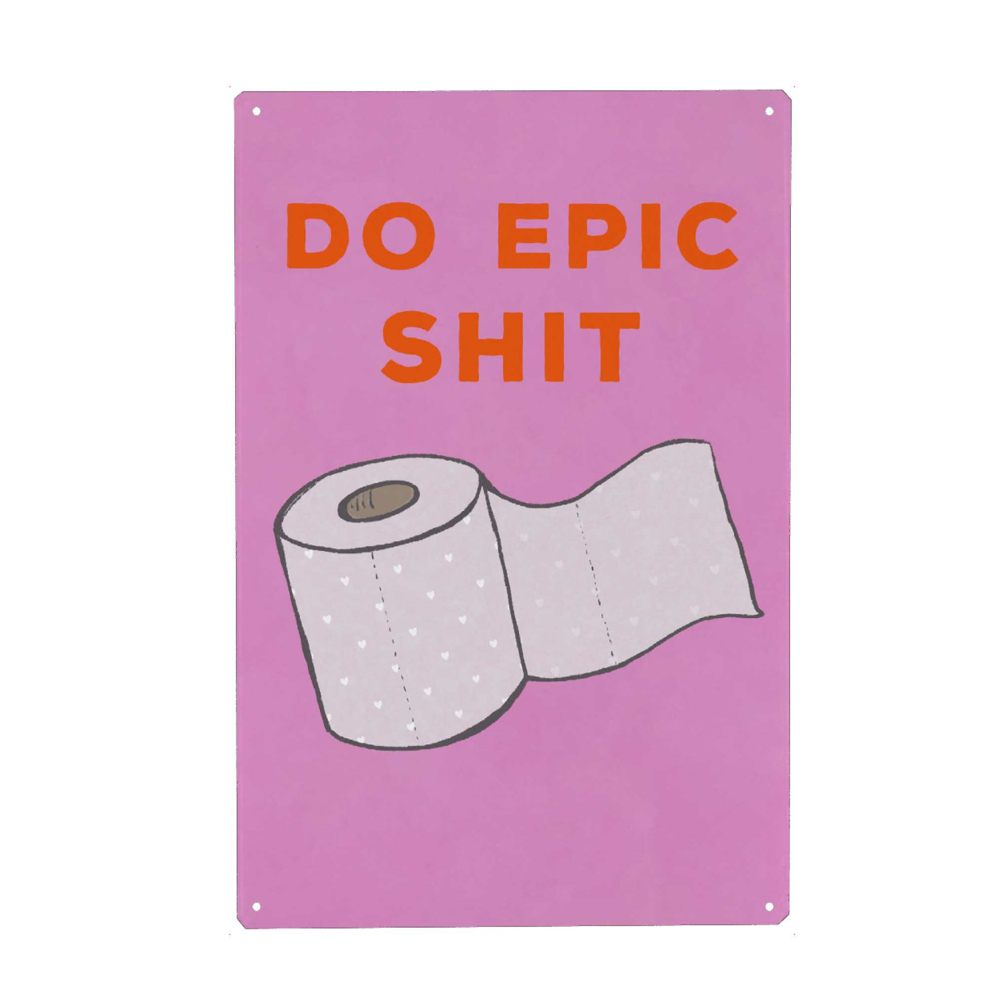 Holzbild "Do Epic Shit, mit Humor" artboxONE - Typografie,Lustig