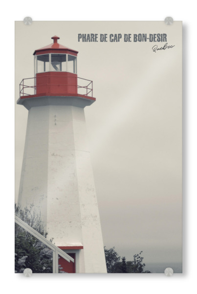 Acrylglasbild "Phare de Cap de Bon-Désir" artboxONE - Typografie,Reise,Architektur,Reise / Strand und Meer,Reise / Länder