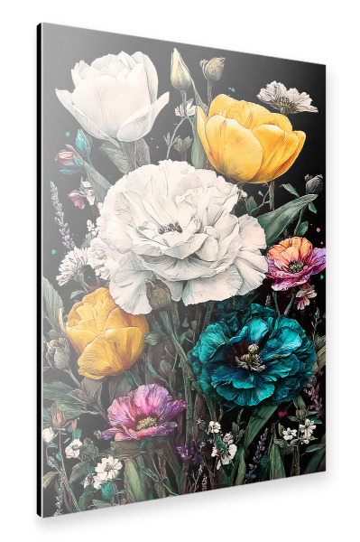 Alu-Dibond "Gartenblumen I (matart)" 75x50 cm artboxONE