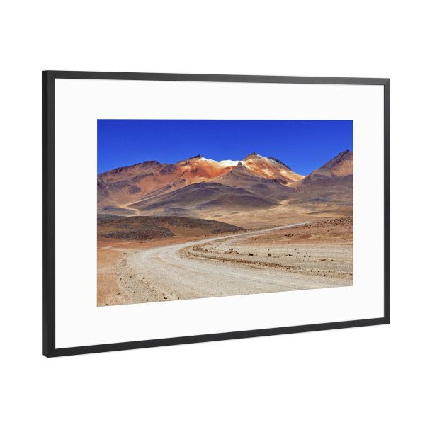 Poster mit Rahmen Schwarz (Metallic) "Das Altiplano" artboxONE - Natur,Reise