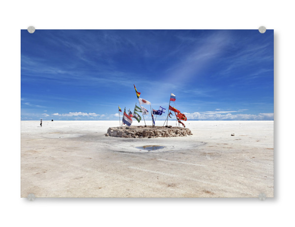 Acrylglasbild "Das Salar de Uyuni in Bolivien" artboxONE - Natur,Reise