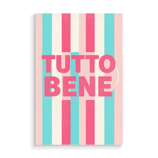 Holzbild "Tutto Bene c" artboxONE - Typografie