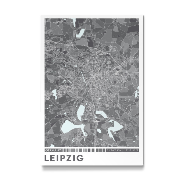 Galerie-Print "Leipzig Color Map" 75x50 cm artboxONE