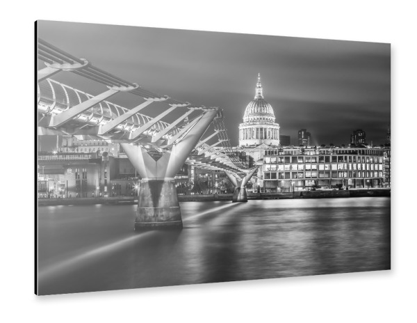 Alu-Dibond "London im Lichterglanz" 30x20 cm artboxONE