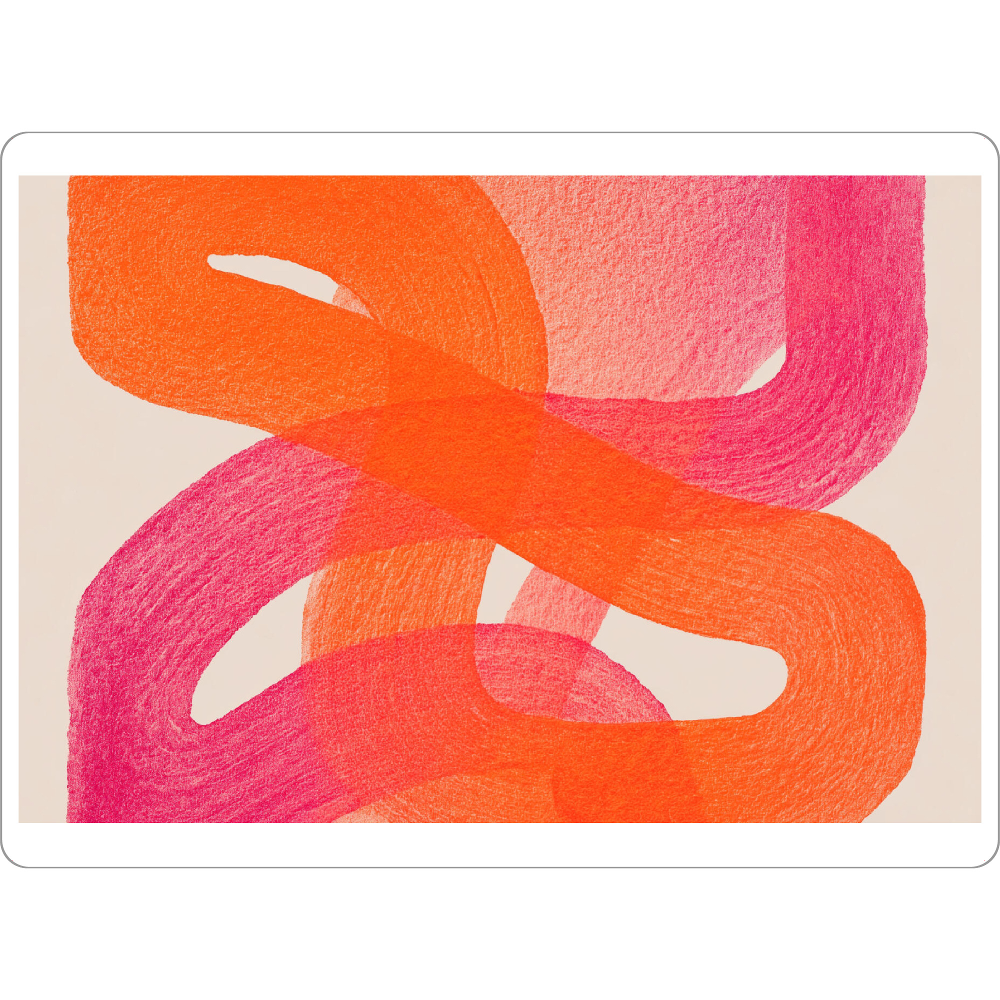 Tischset "Schwungvolle Farbbögen" artboxONE - Natur,Abstrakt,Geometrie