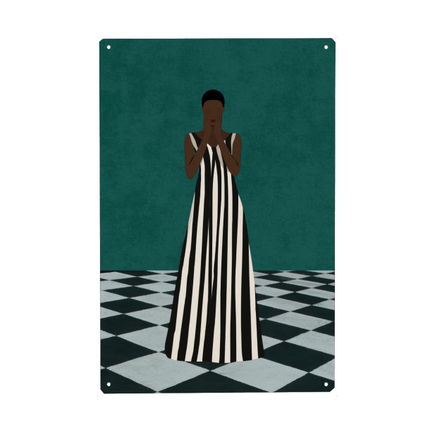 Holzbild "Monochrome Beauty" artboxONE - Fashion,Fiktion