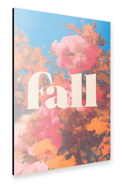 Alu-Dibond "Herbst Romantik Pink" 30x20 cm artboxONE