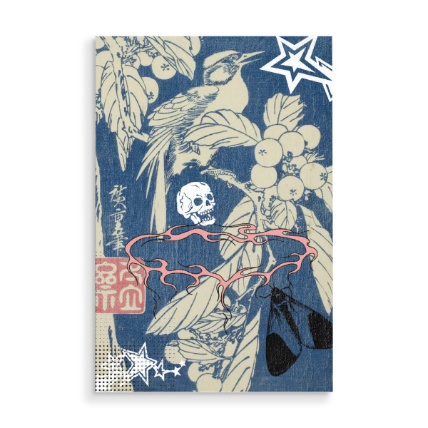 Holzbild "Ukiyo-E Skull" artboxONE - Abstrakt