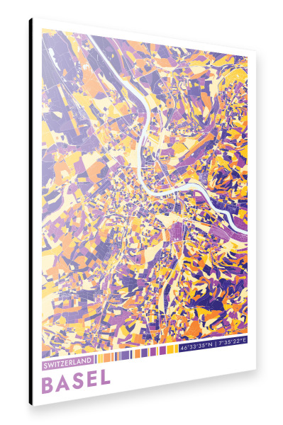 Alu-Dibond "Basel Color" 30x20 cm artboxONE