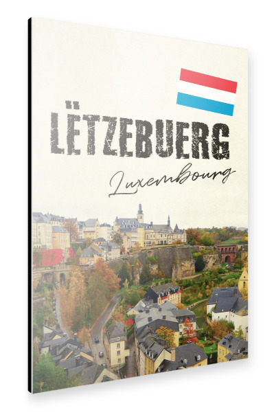 Alu-Dibond "Letzeburg" 75x50 cm artboxONE