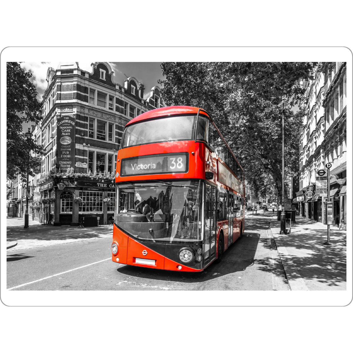 Tischset "Ein typischer Tag in London" artboxONE - Städte / London,Schwarzweiß,Architektur