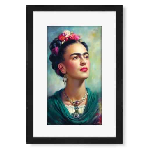 Florale Frida Kahlo Porträt