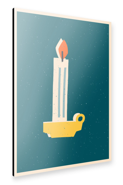 Alu-Dibond "Happy Christmas (86)" 30x20 cm artboxONE