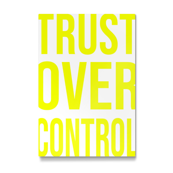 Galerie-Print "VERTRAUEN VOR KONTROLLE" 30x20 cm artboxONE