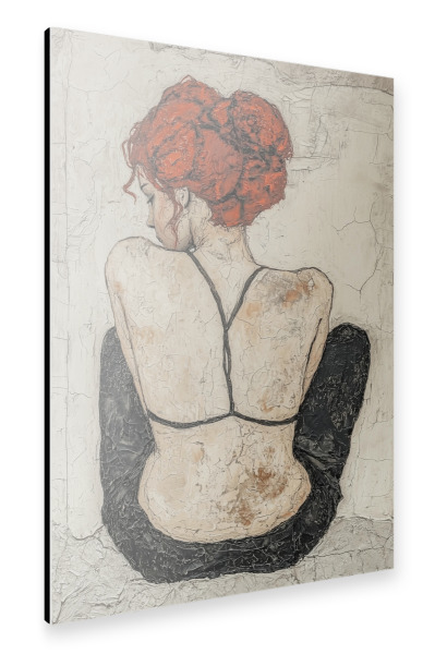 Alu-Dibond "Rückenansicht der Frau" 30x20 cm artboxONE