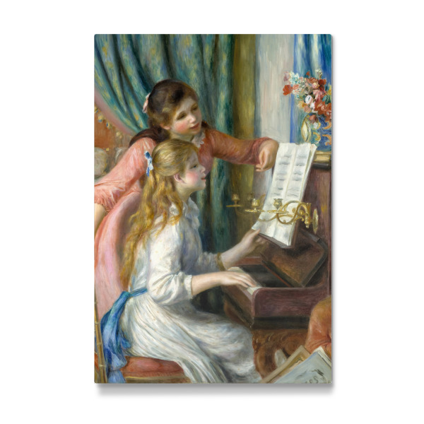 Galerie-Print "Two Young Girls play Piano" 75x50 cm artboxONE
