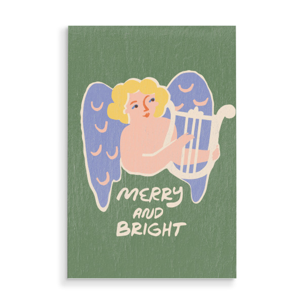 Holzbild "Happy Christmas (48)" artboxONE - Für Kinder,Weihnachten,Für Mama