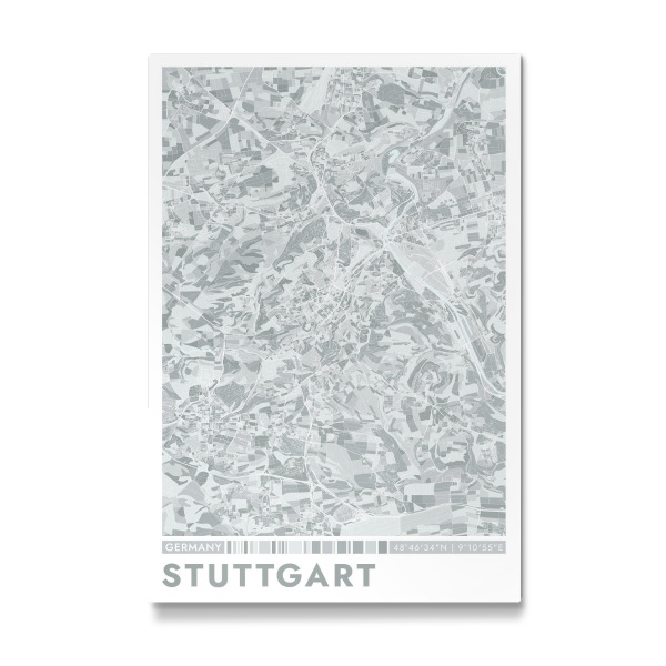 Galerie-Print "Colormap Stuttgart" 75x50 cm artboxONE