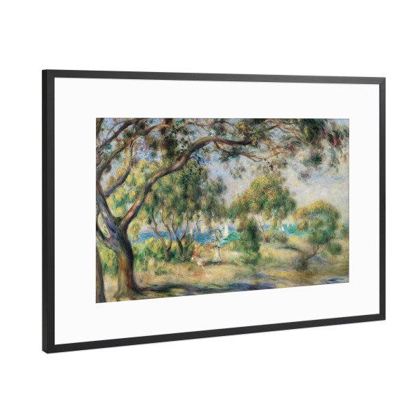 Poster mit Rahmen Schwarz (Metallic) "Bois de la Chaise" artboxONE - Reise,Für Mama,Für Papa