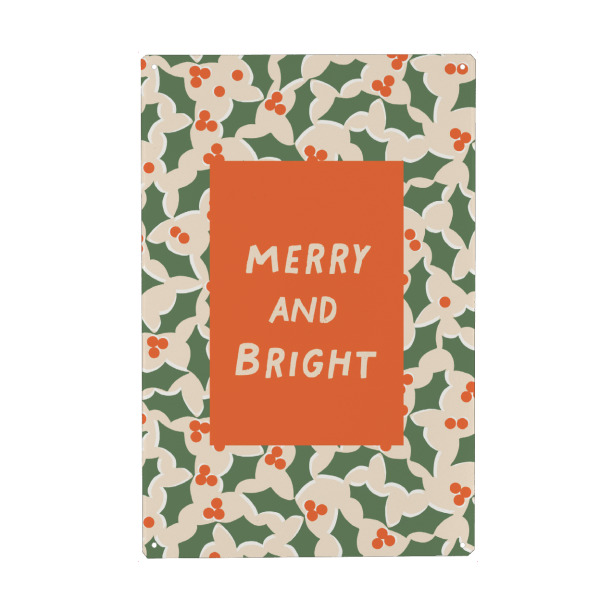 Metall Poster "Happy Christmas (66)" artboxONE - Für Kinder,Weihnachten,Für Mama
