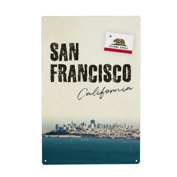 Holzbild "San Fransico, California" artboxONE - Reise,Architektur,Reise / Länder,Städte / San Francisco