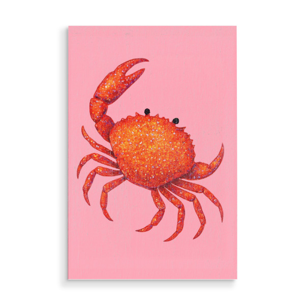 Holzbild "Disco-Glitzerkrabbe" artboxONE - Tiere,Reise / Strand und Meer