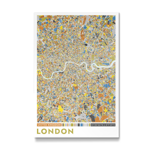 Galerie-Print "Stadt London Colormap" 30x20 cm artboxONE