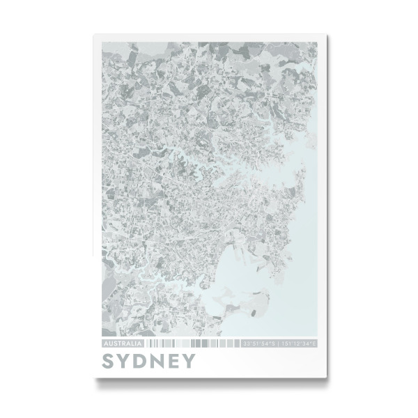 Galerie-Print "City Sydney Color Map" 75x50 cm artboxONE