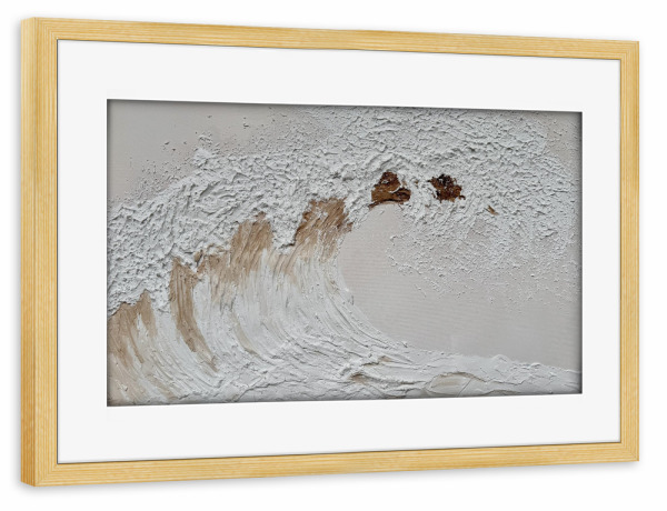 Poster mit Rahmen kiefer "White Water" artboxONE - Natur,Reise / Strand und Meer
