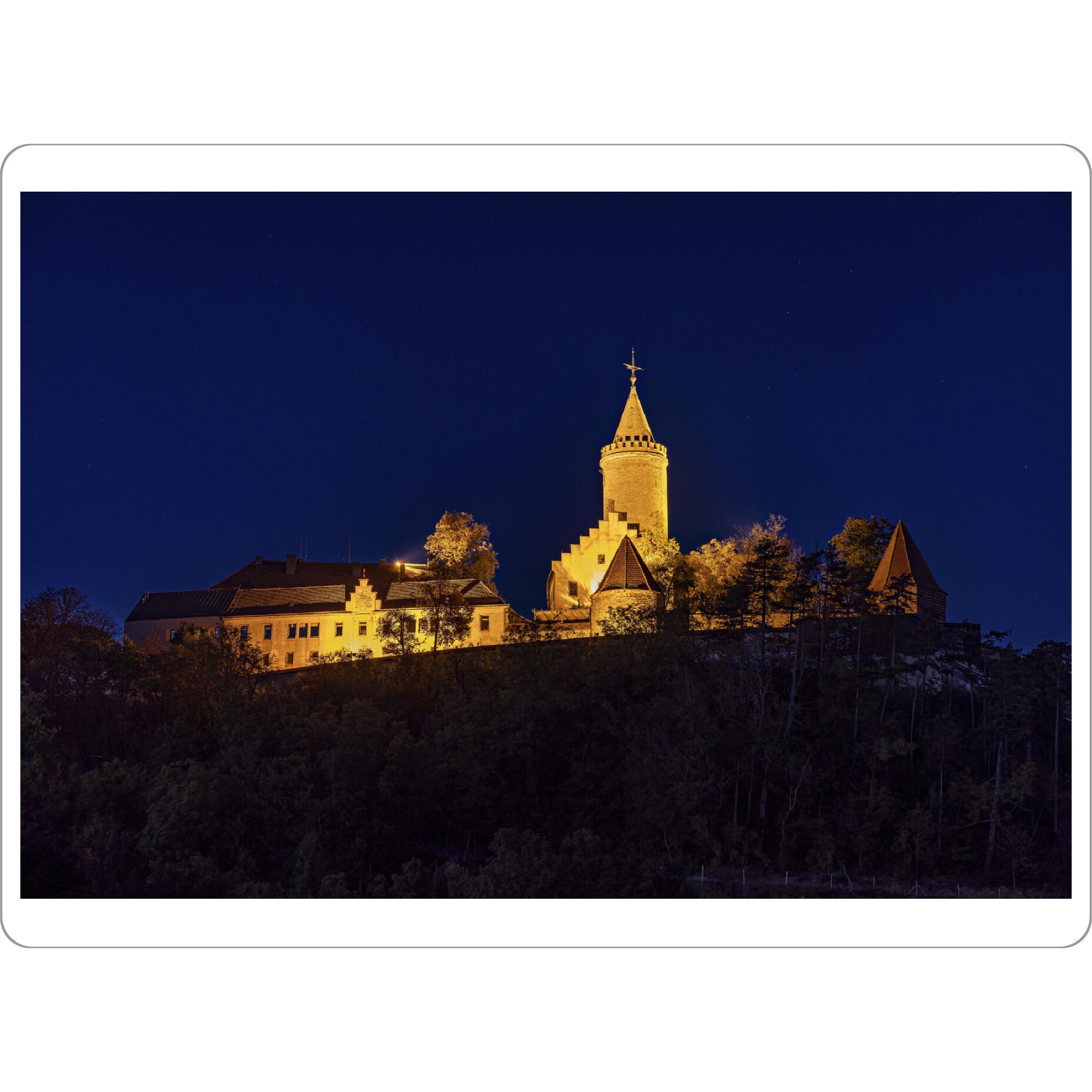 Tischset "Die Leuchtenburg beleuchtet" artboxONE - Architektur