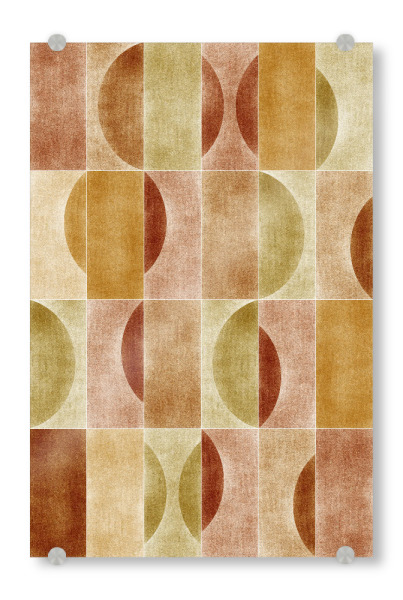 Acrylglasbild "Velluto Erdige Geometrie" artboxONE - Abstrakt,Geometrie