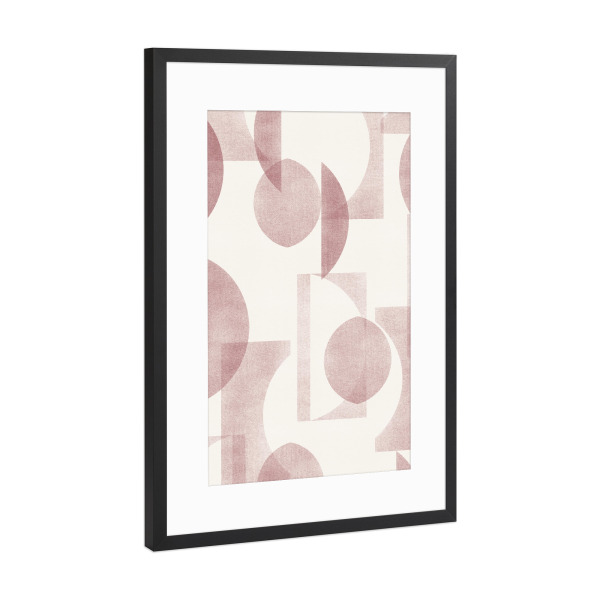 Poster mit Rahmen Schwarz (Metallic) "Weingut Armonica" artboxONE - Abstrakt,Geometrie