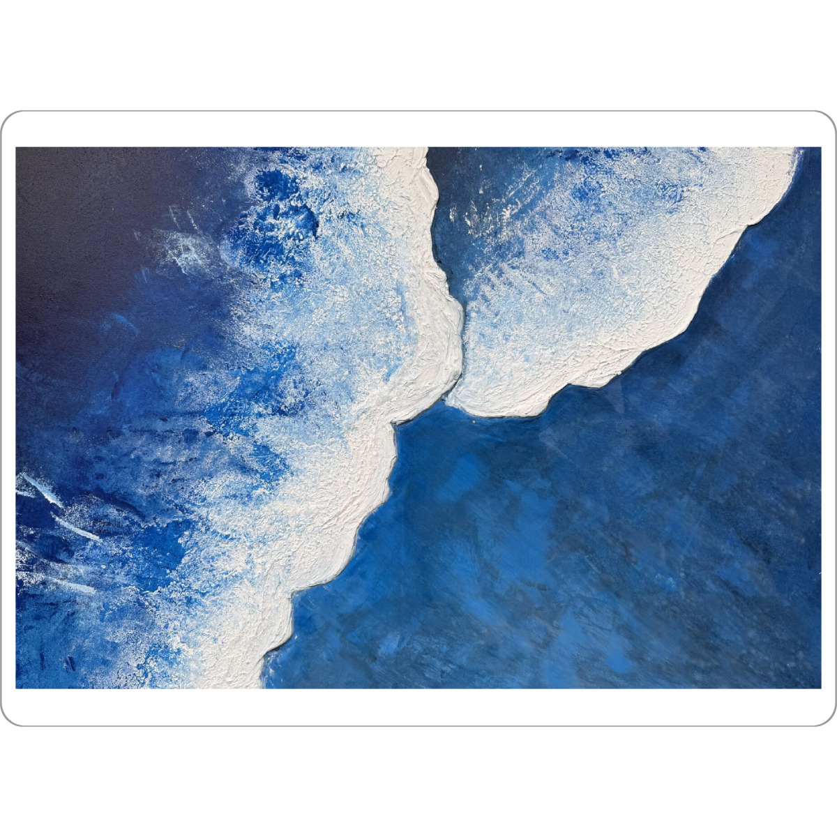 Tischset "Mitten im Ozean" artboxONE - Natur,Reise / Strand und Meer,Buchstaben / M,Buchstaben / O,Buchstaben / W