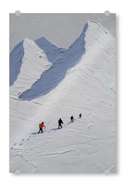 Acrylglasbild "Spuren im Eis" artboxONE - Natur,Reise,Reise / Länder