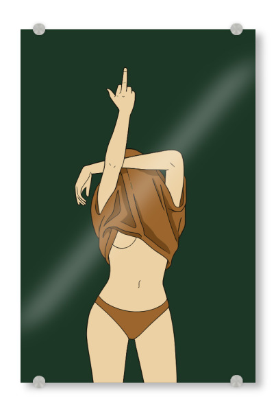 Acrylglasbild "Unfiltered" artboxONE - Menschen