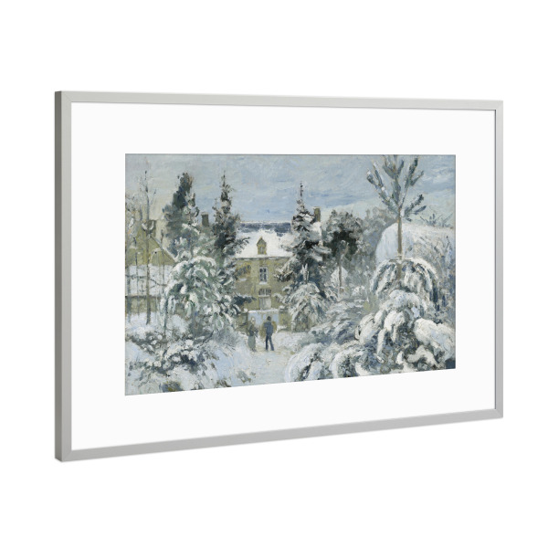 Poster mit Rahmen Silber "Piettes Haus in Montfoucault" artboxONE - Reise,Für Mama,Für Papa