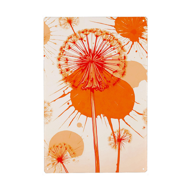 Holzbild "Abstrakte Pusteblumen" artboxONE - Floral