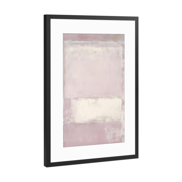 Poster mit Rahmen Schwarz (Metallic) "Lavendel Felder" artboxONE - Natur,Abstrakt,Geometrie