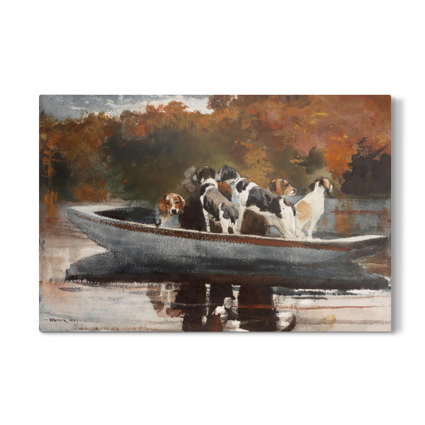 Galerie-Print "Jagdhunde im Boot" 30x20 cm artboxONE